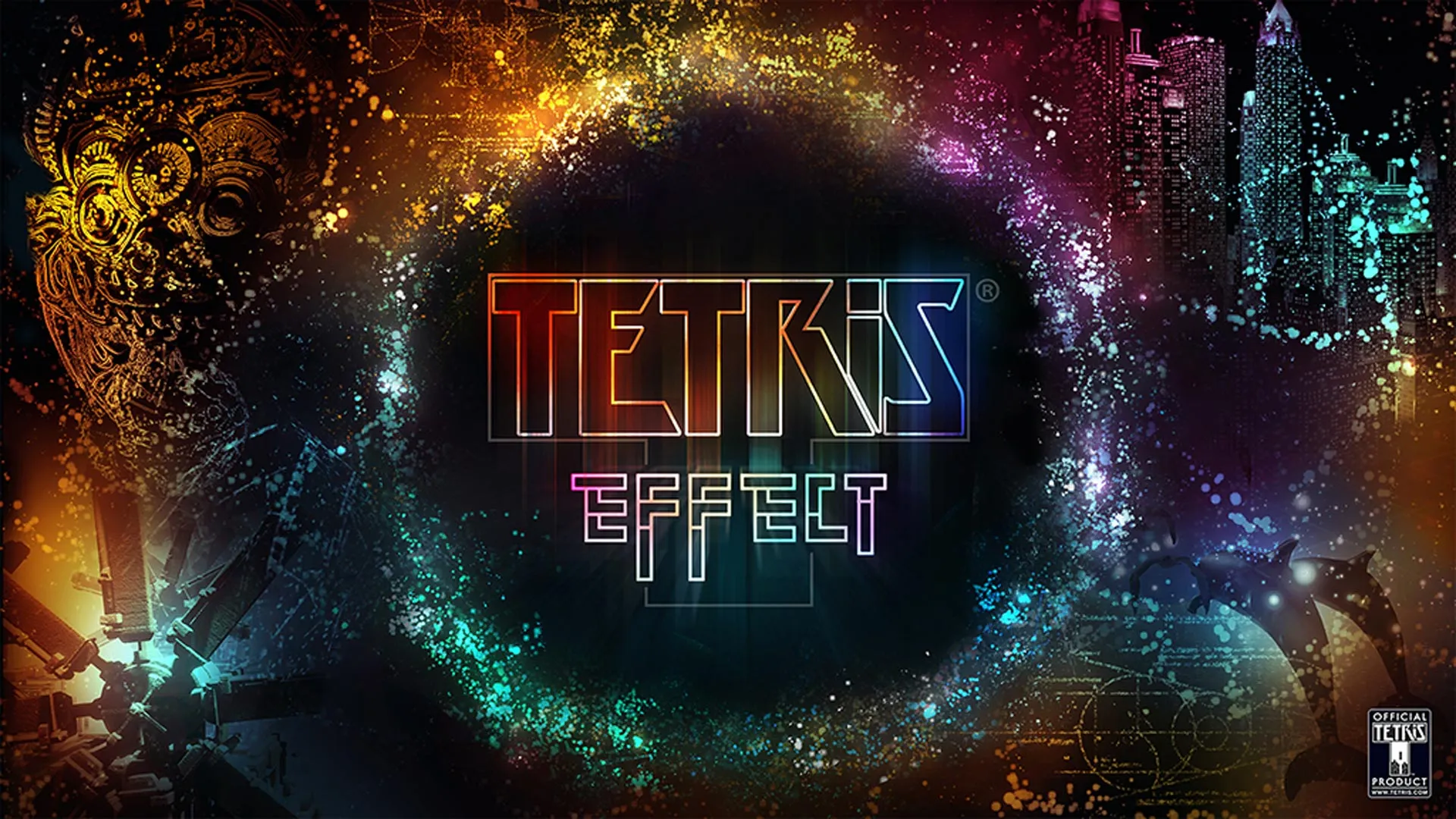 Cover of the game Tetris Effect